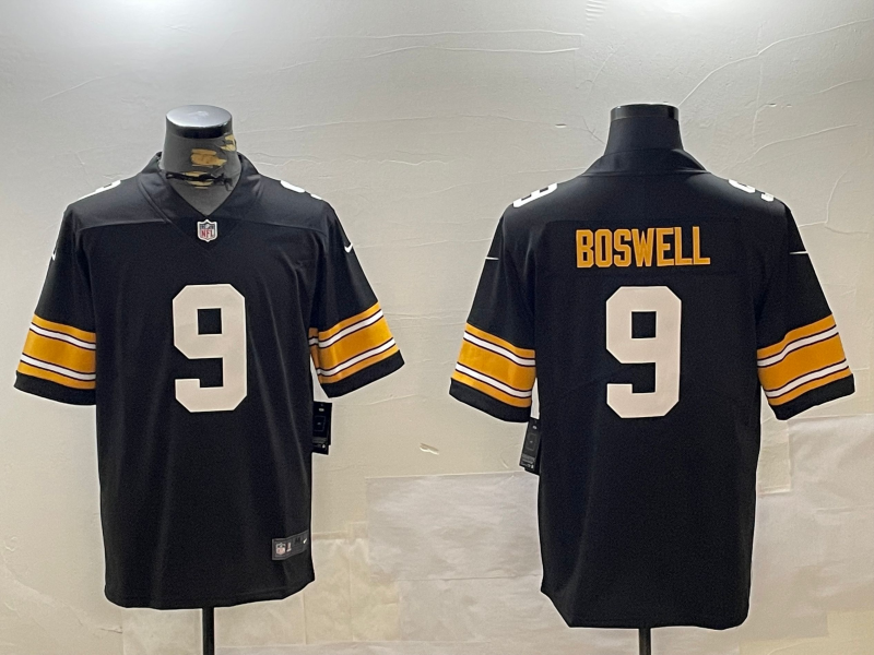 Men's Pittsburgh Steelers Chris Boswell #9 Black Alternate Jersey